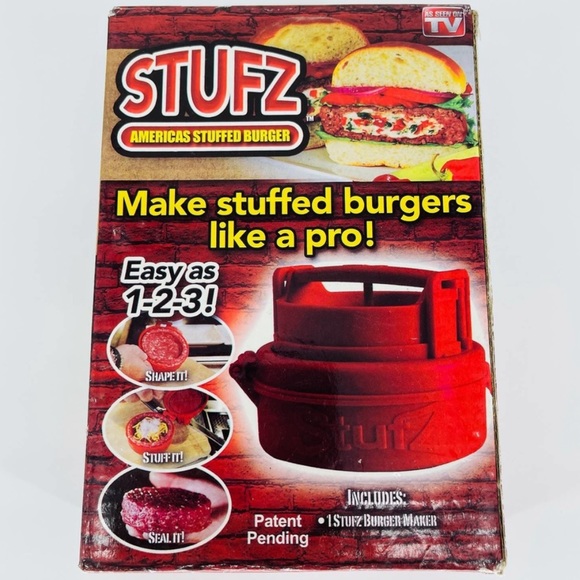 🍔 Stufz Stuffed Burger Press NEW - Picture 2 of 6